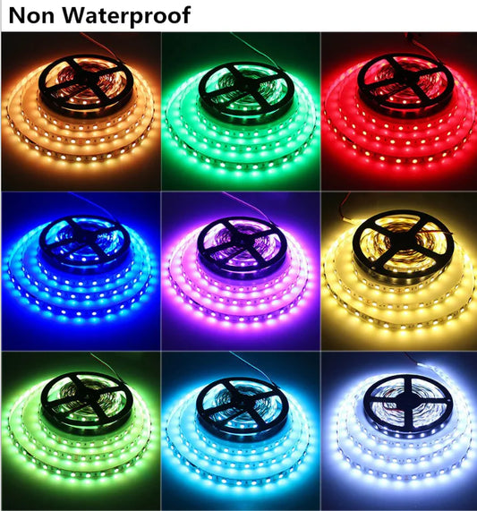 LED Light Strips with 60 Waterproof Epoxy Beads